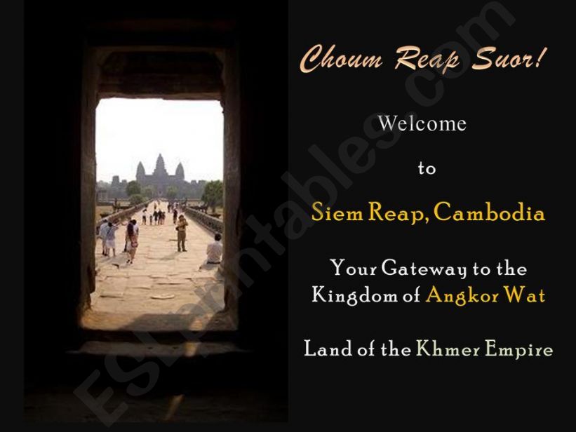 Traveling Tips to Cambodia powerpoint