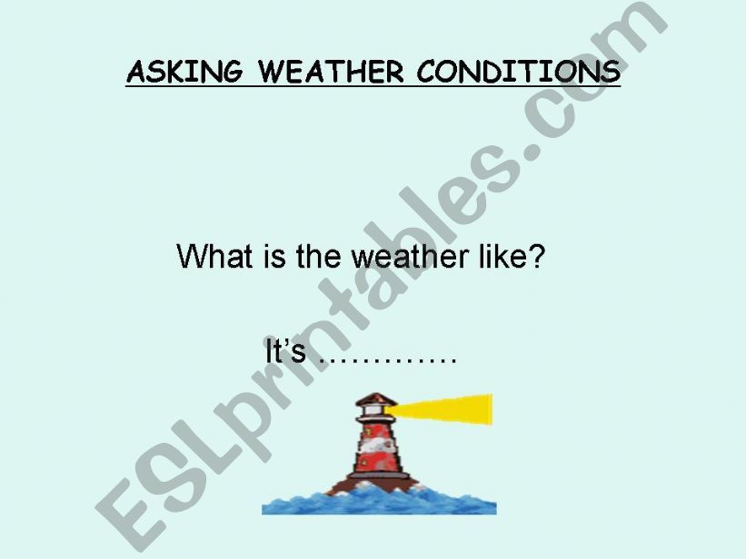 weather conditions powerpoint