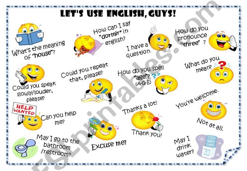 Lets use english! powerpoint