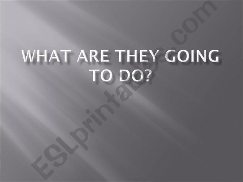 GOING TO, making predictions powerpoint