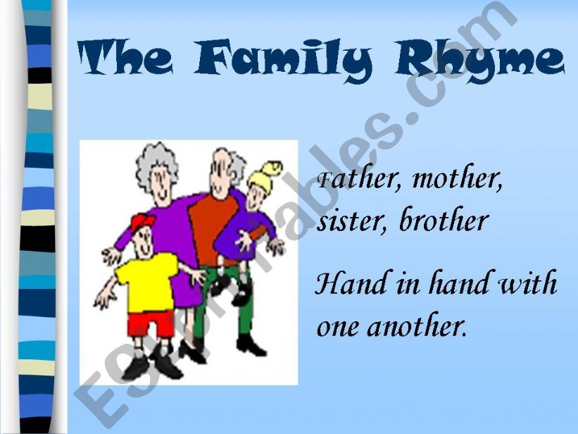 The Family Rhyme powerpoint