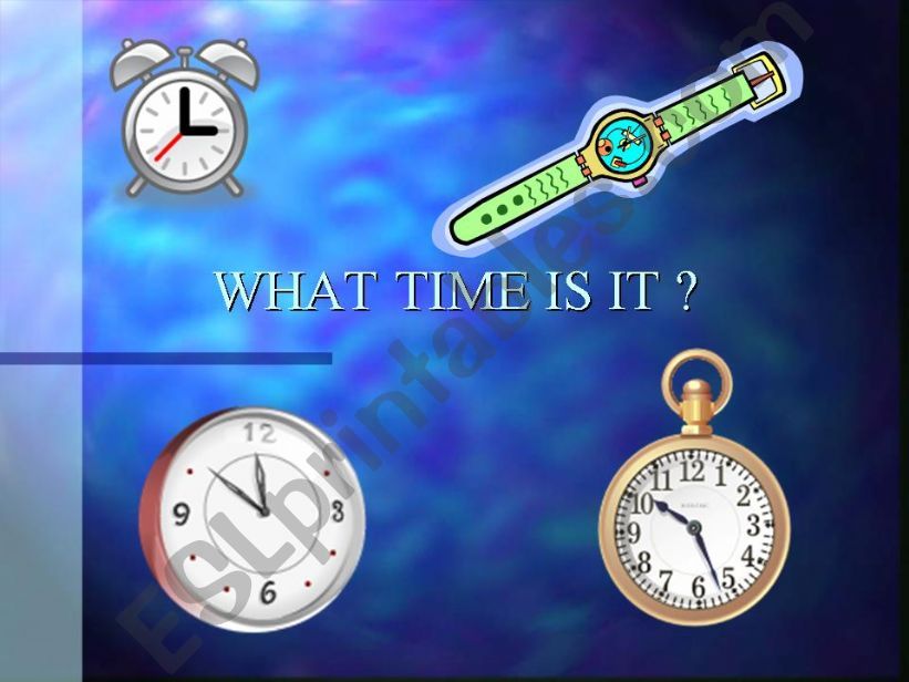 What time is it? powerpoint