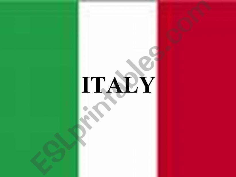 Information about Italy powerpoint