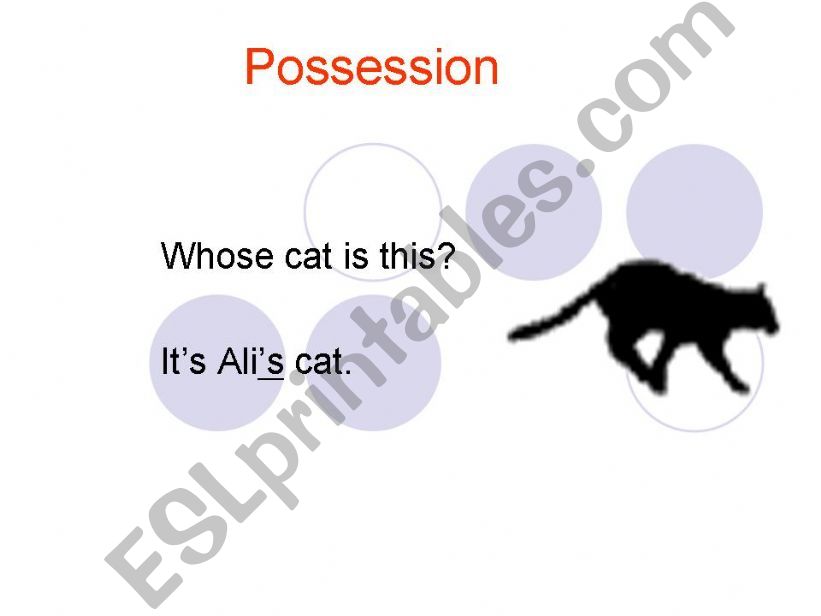 possessives powerpoint