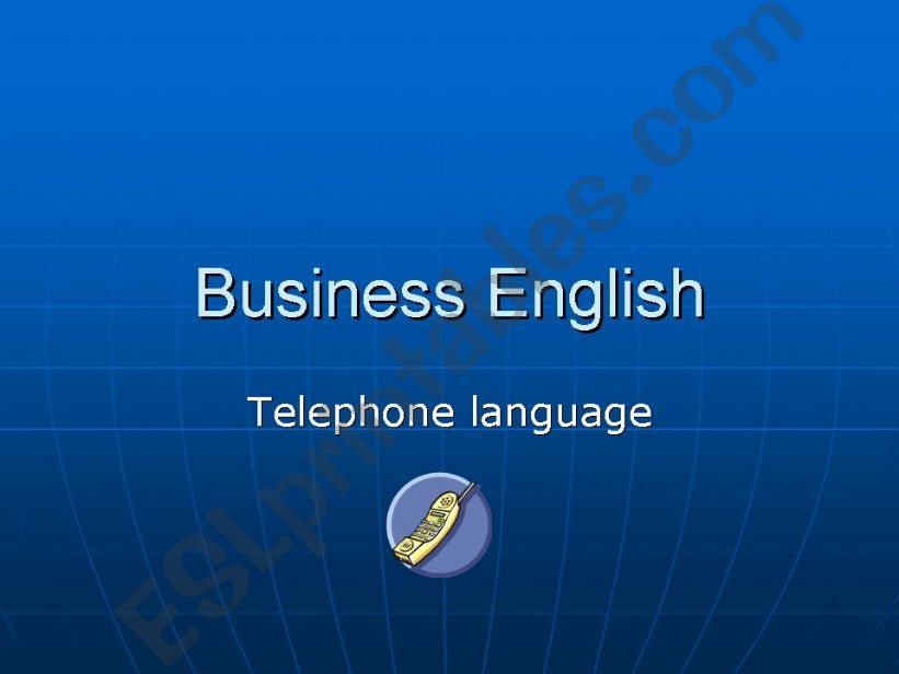 business english powerpoint