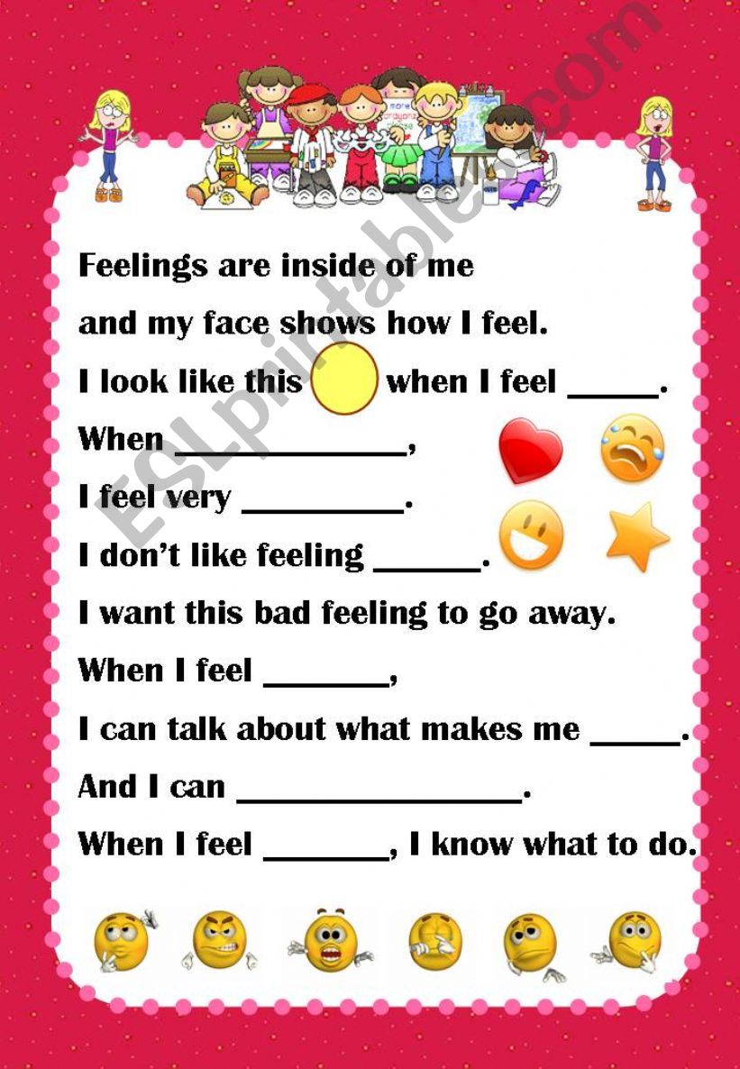 Feelings poster powerpoint