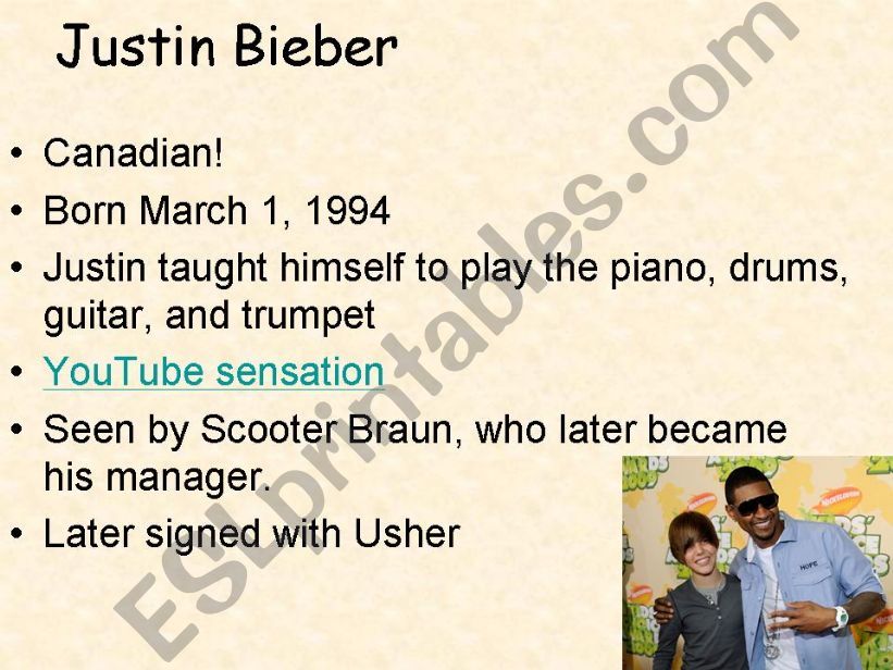 Justin Bieber Baby powerpoint