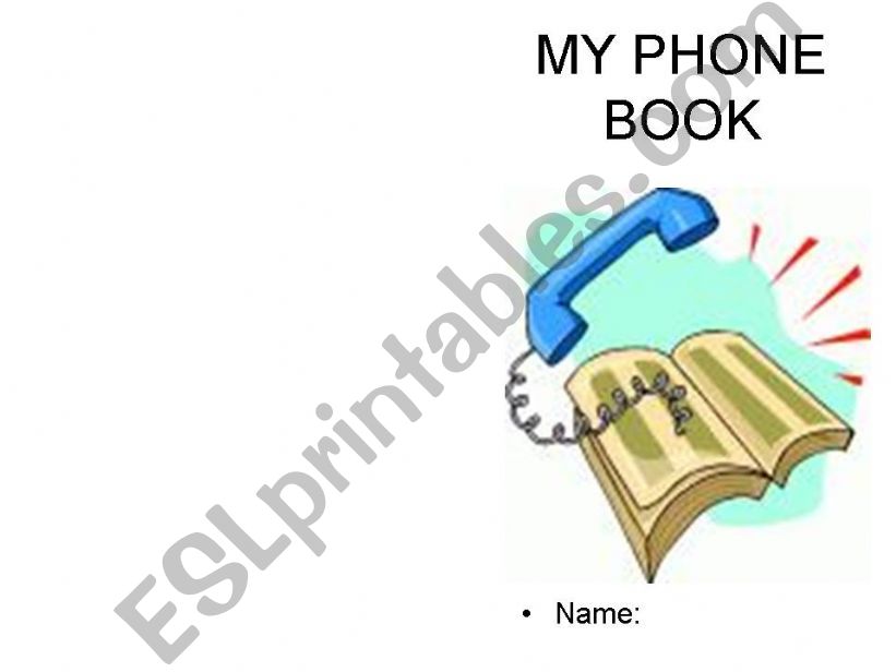 Phone Book powerpoint