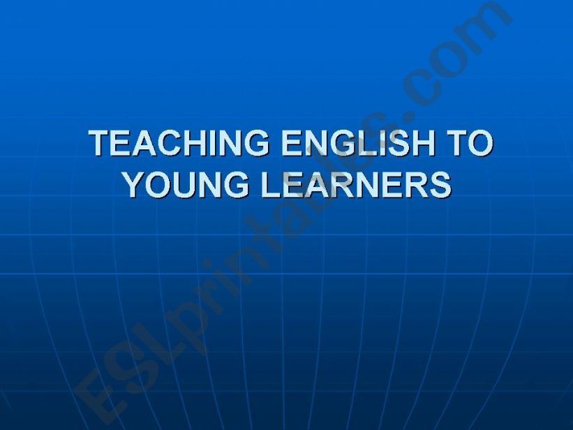 Teaching English to young learners 2