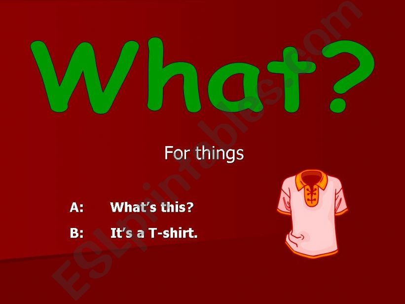 Question words powerpoint