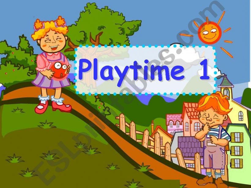 Playtime 1--In the park powerpoint