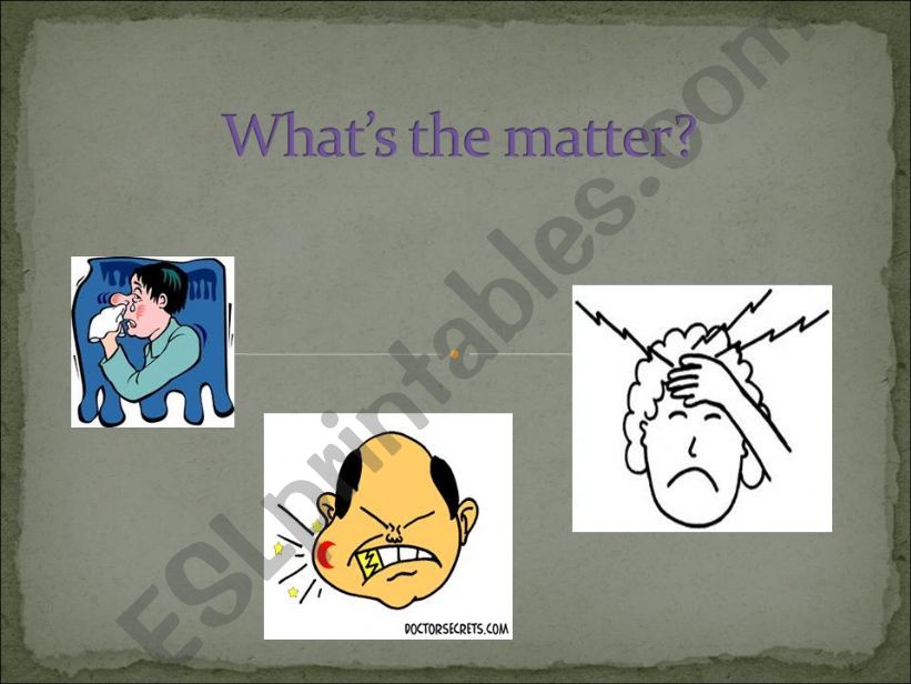 Whats the matter? powerpoint