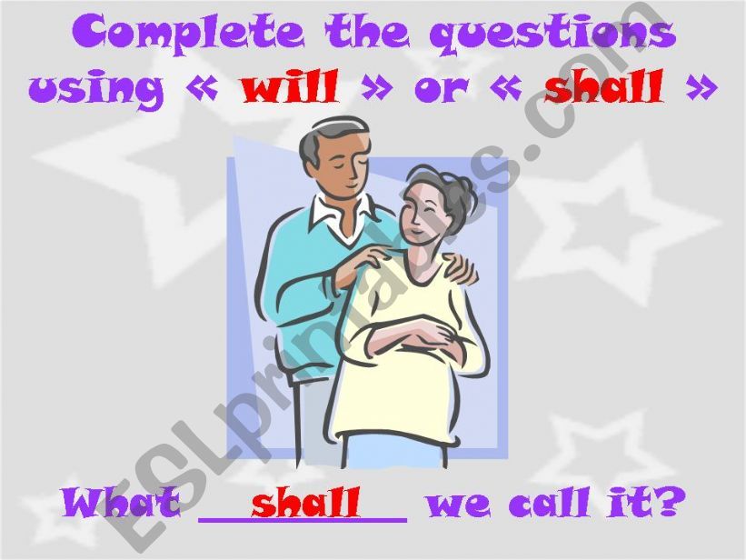 WILL or SHALL in questions powerpoint