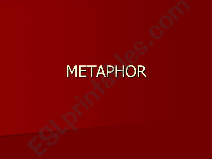 metaphor powerpoint