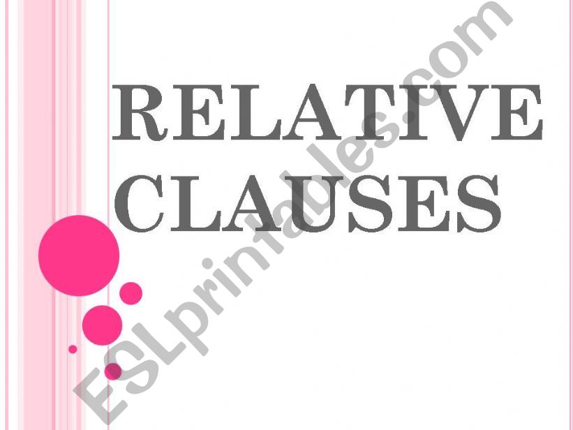 relative clauses  powerpoint