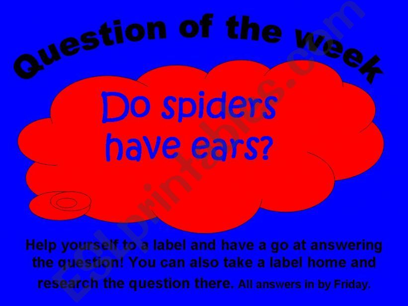 SCIENCE_ Question of the week powerpoint