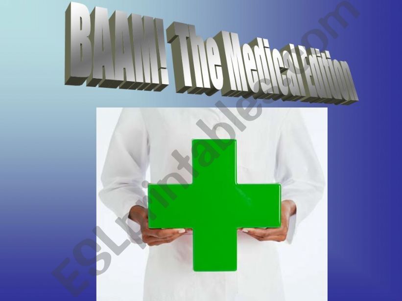 Medical English - Game Review powerpoint