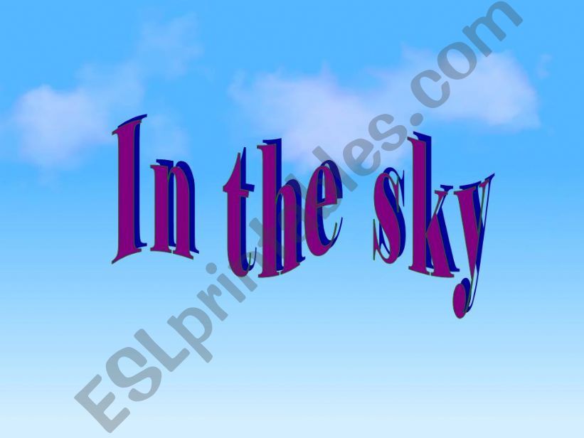 In the Sky powerpoint