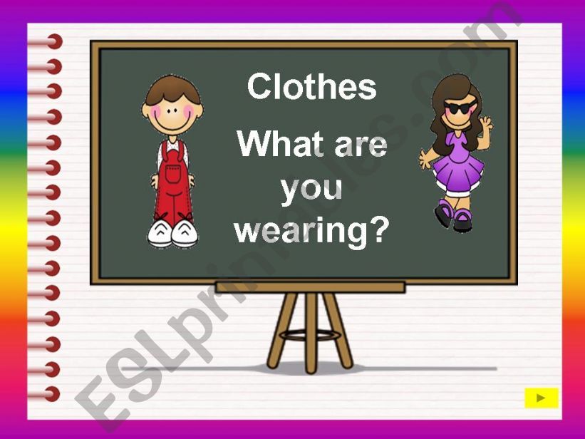 Clothes  powerpoint