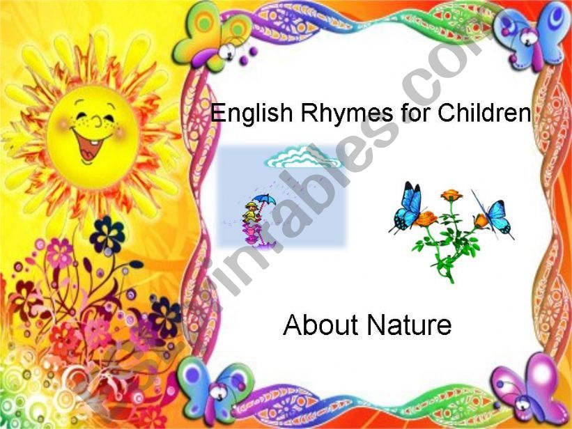 English Rhymes for children (part 3- about nature)