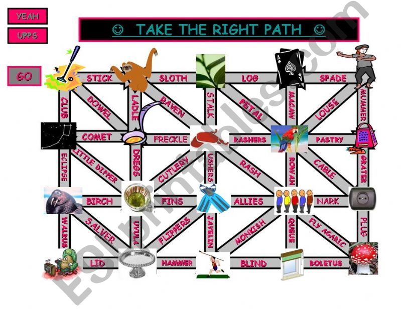 TAKE THE RIGHT PATH - game powerpoint