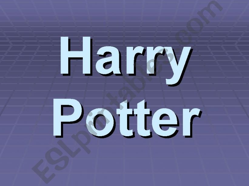 Harry Potter powerpoint