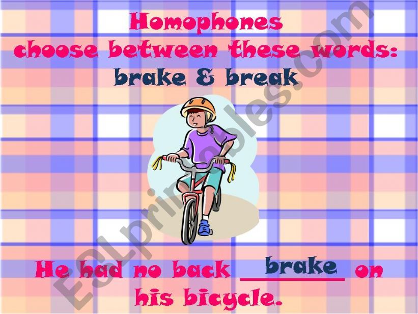 HOMOPHONES powerpoint