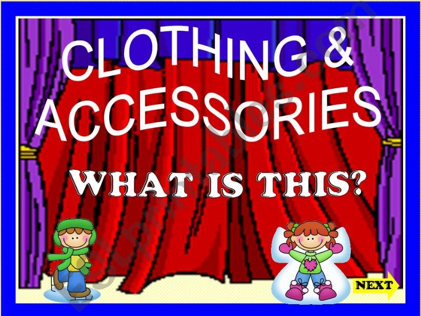 CLOTHING & ACCESSORIES powerpoint