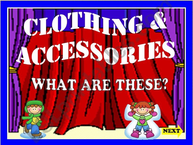 CLOTHING & ACCESSORIES 2 powerpoint
