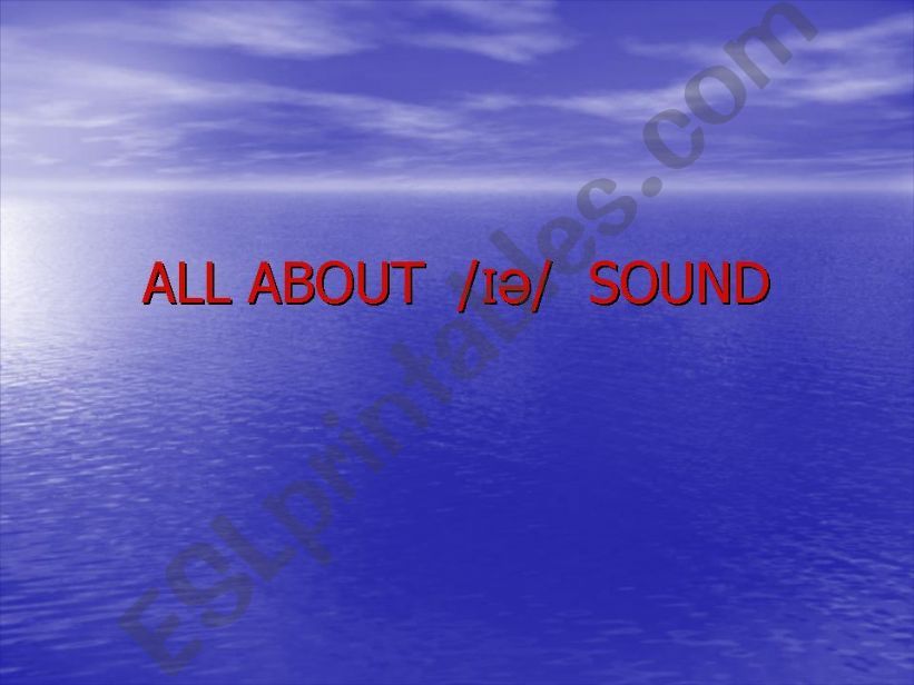 The ə Sound powerpoint