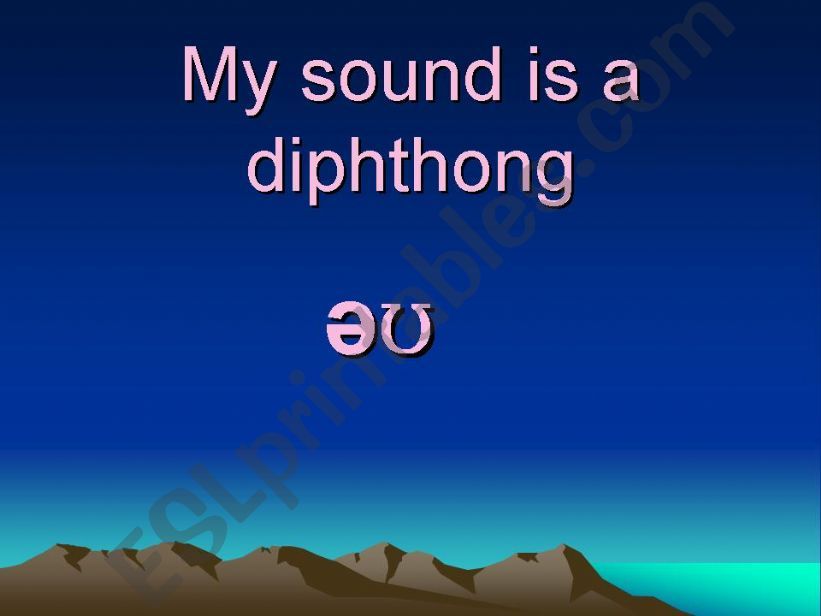 The əʊ sound powerpoint