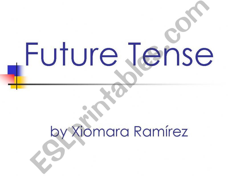 Future Tenses Presentation powerpoint