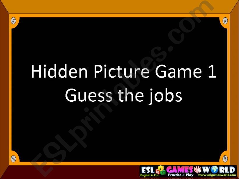 Hidden Picture Game 1 (Jobs) powerpoint