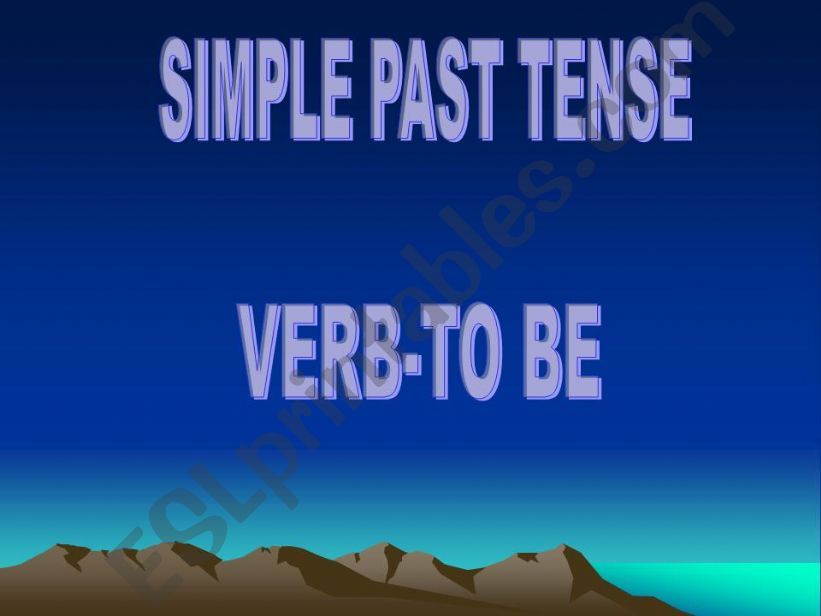 Simple Past Tense powerpoint