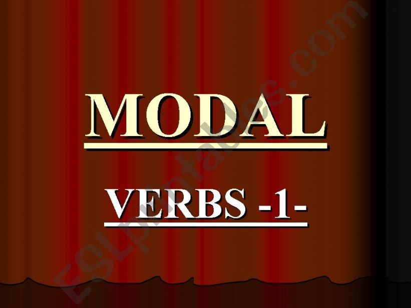 Modal Verbs powerpoint