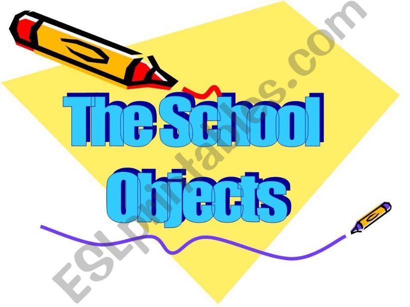 school objects powerpoint