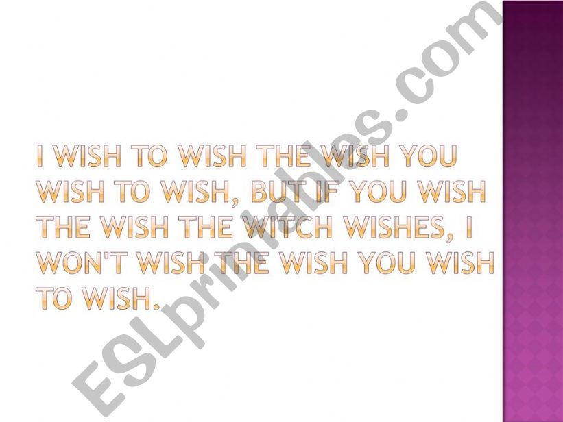 tongue twister powerpoint