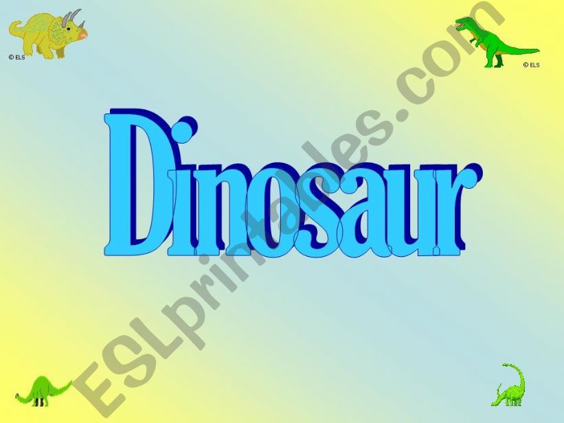 dinosaur powerpoint