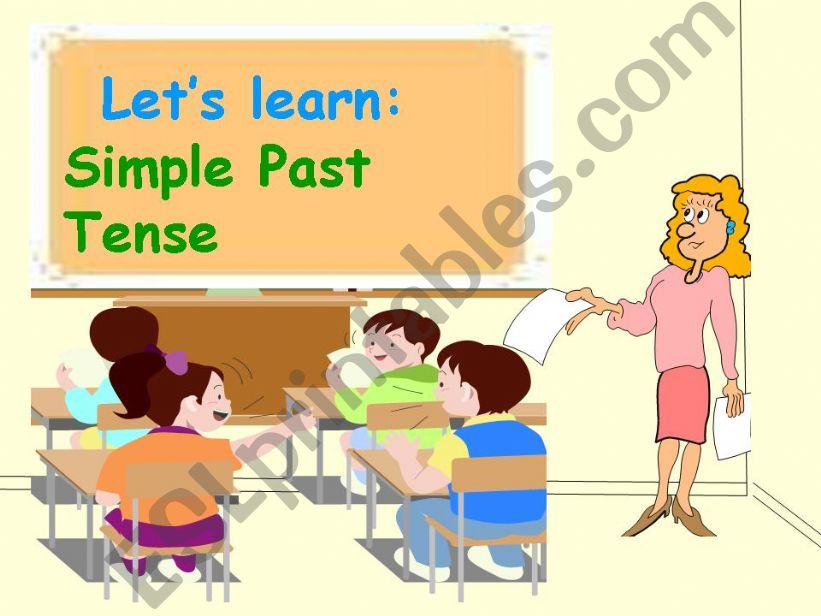 Lets Learn the Simple Past Tense