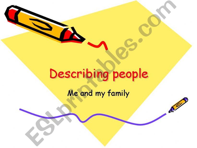 describing people powerpoint