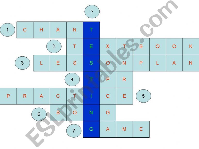 Crossword powerpoint