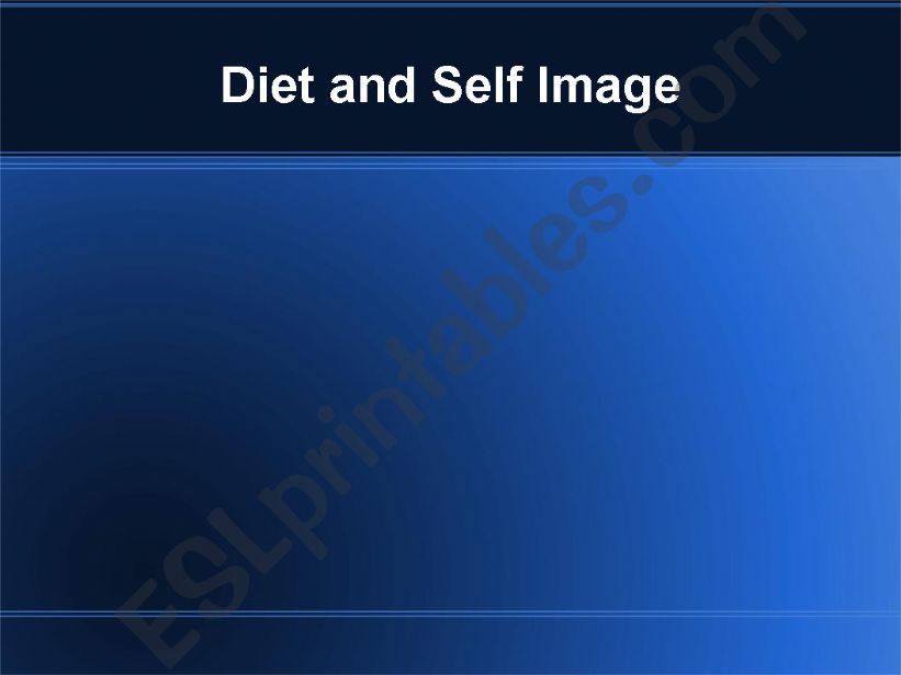 DIet and self image powerpoint
