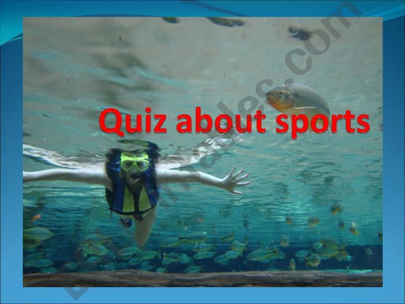 Quiz about Sports powerpoint
