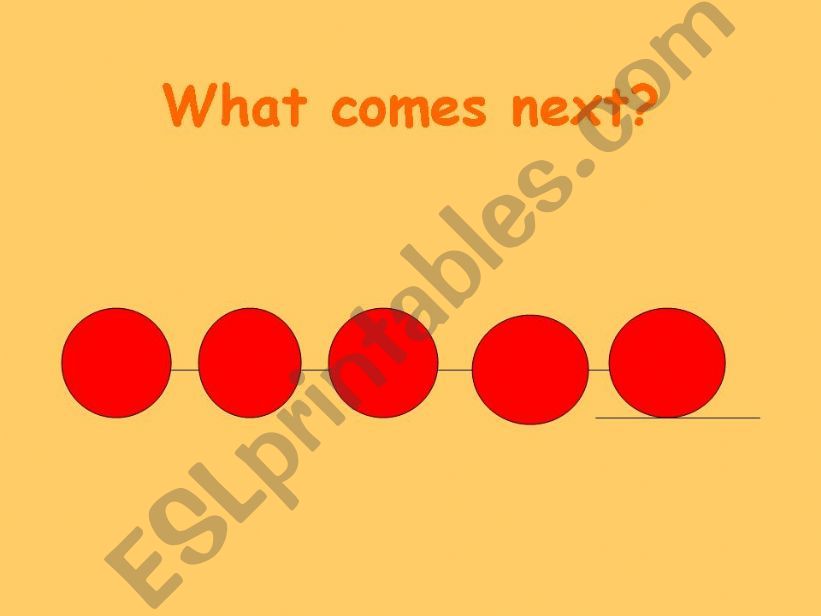 Patterns-What comes next? powerpoint
