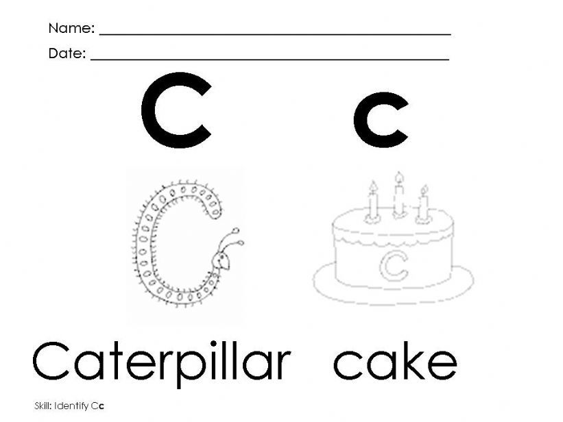 Letters C and D powerpoint