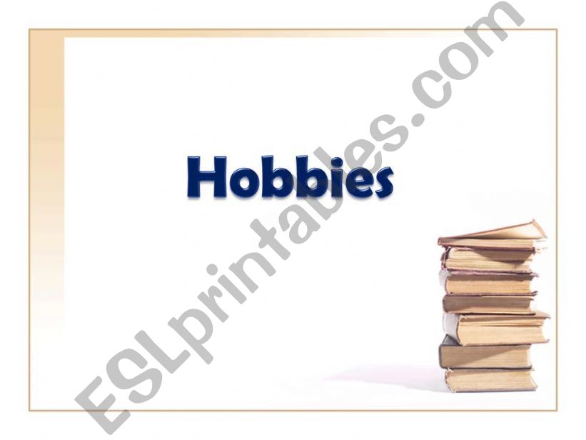 hobbies powerpoint