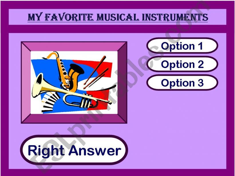 My Favorite Musical Instruments