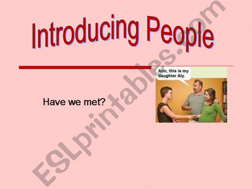Introducing people powerpoint