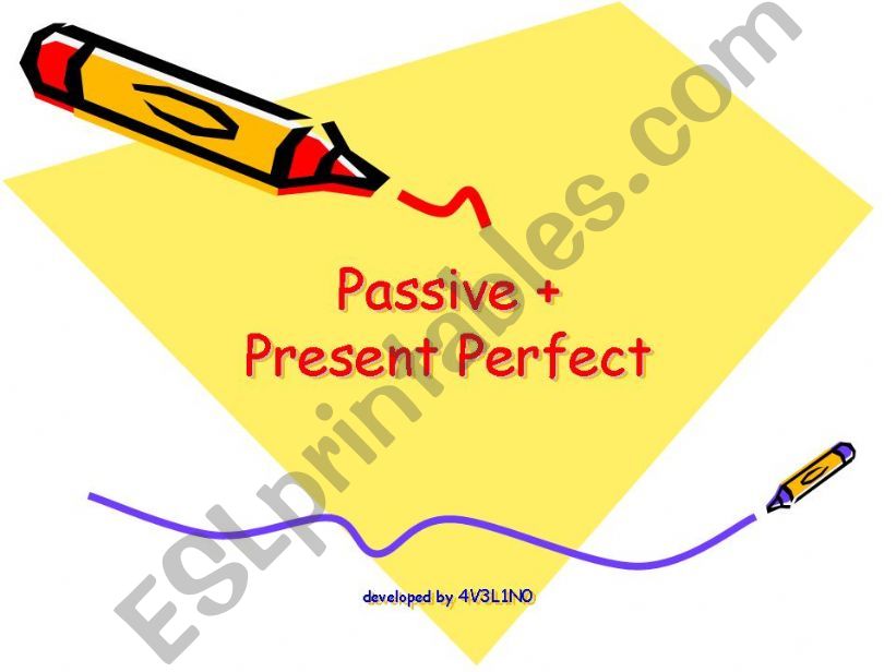 Passive and Present Perfect powerpoint