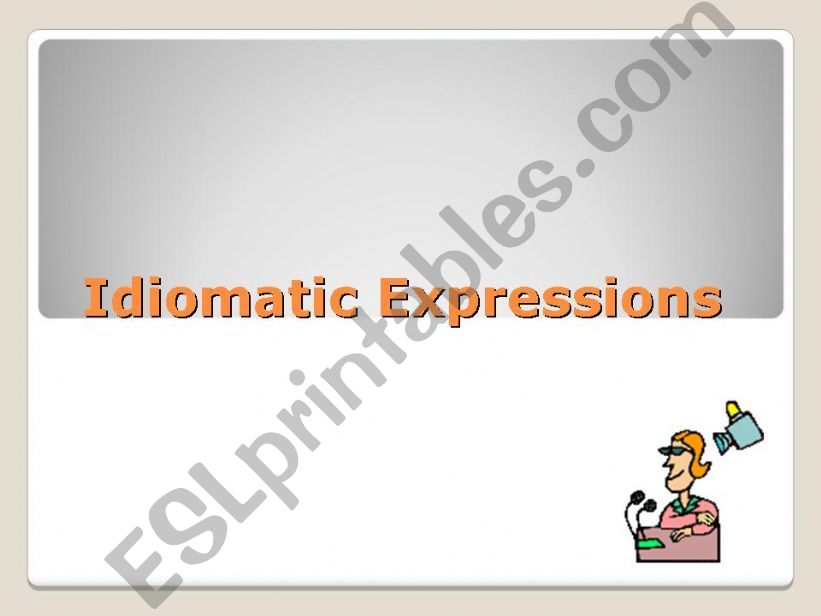 Idiomatic Expressions 2 powerpoint
